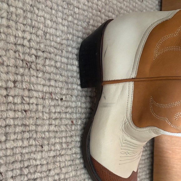 Nine West Tan and Cream cowboy Boots - Picture 7 of 8